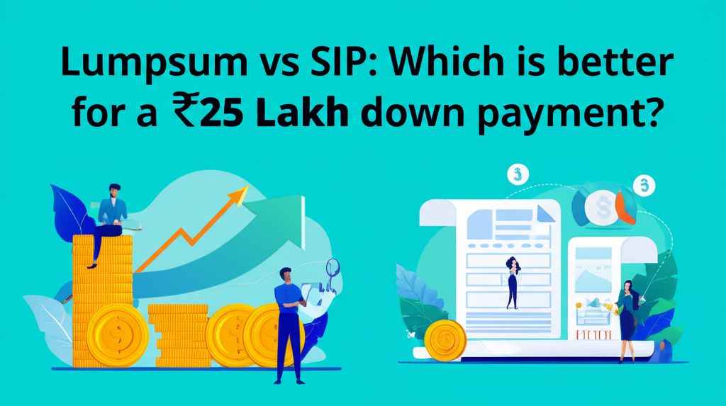 Lumpsum vs SIP: Which is better for a ₹25 Lakh down payment?