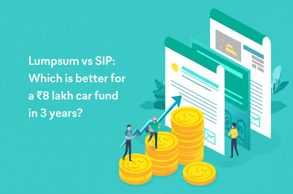 Lumpsum vs SIP: Which is better for a ₹8 lakh car fund in 3 years?