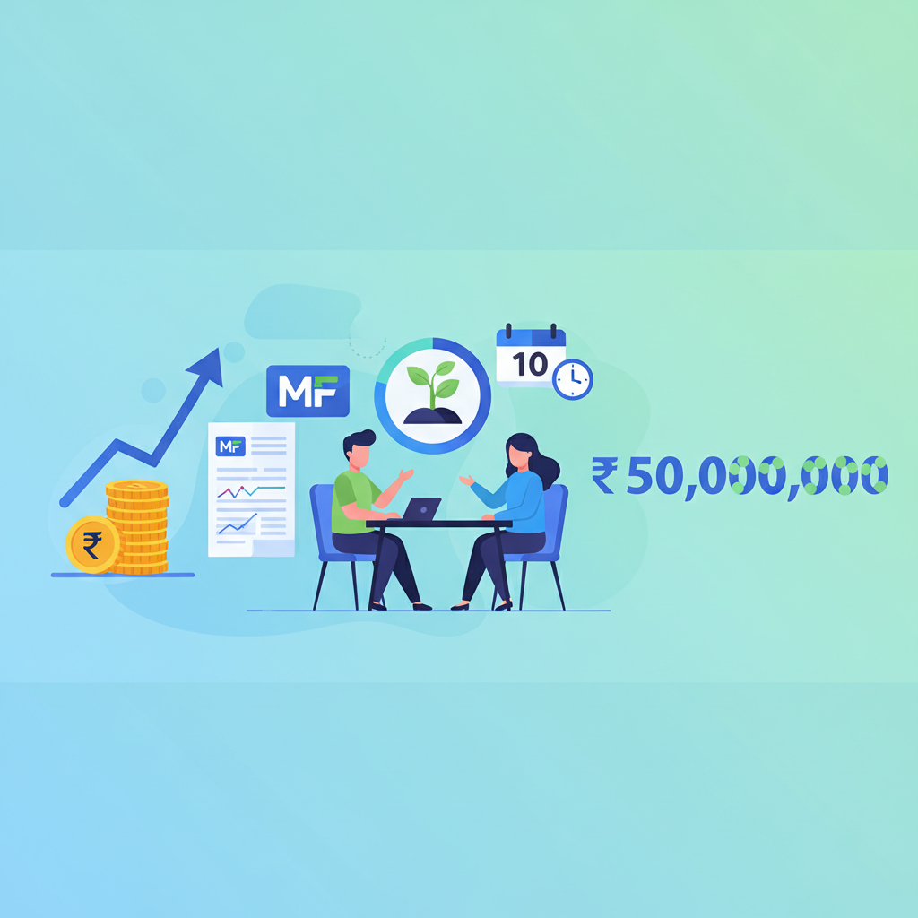 Mutual Fund Goal: Accumulate ₹50 Lakhs in 10 Years – SIP Strategy