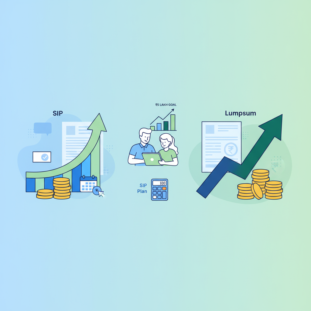 Mutual Fund Returns: SIP vs Lumpsum for Your First ₹5 Lakh Goal | SIP Plan Calculator