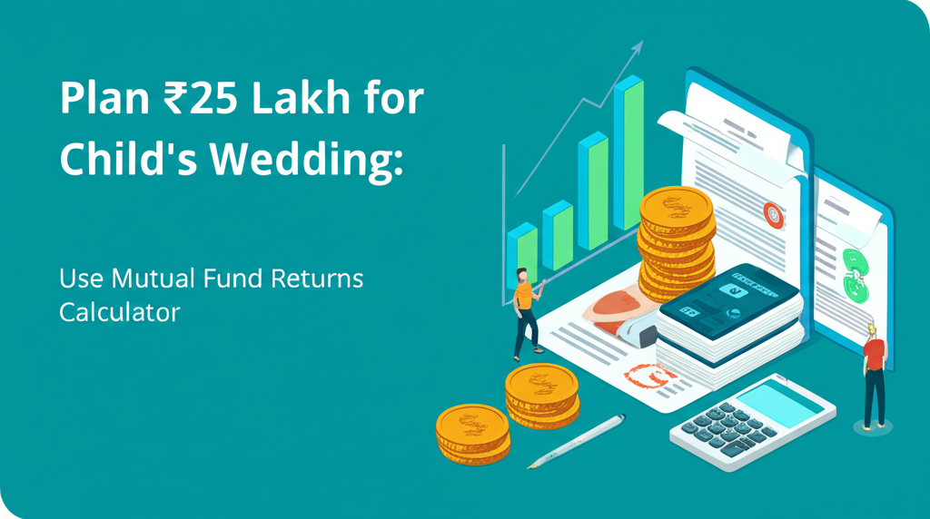 Plan ₹25 Lakh for Child's Wedding: Use Mutual Fund Returns Calculator