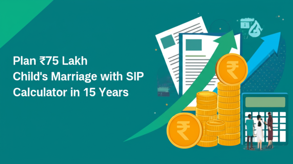 Plan ₹75 Lakh Child's Marriage with SIP Calculator in 15 Years.