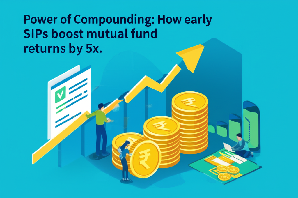 Power of Compounding: How early SIPs boost mutual fund returns by 5x.