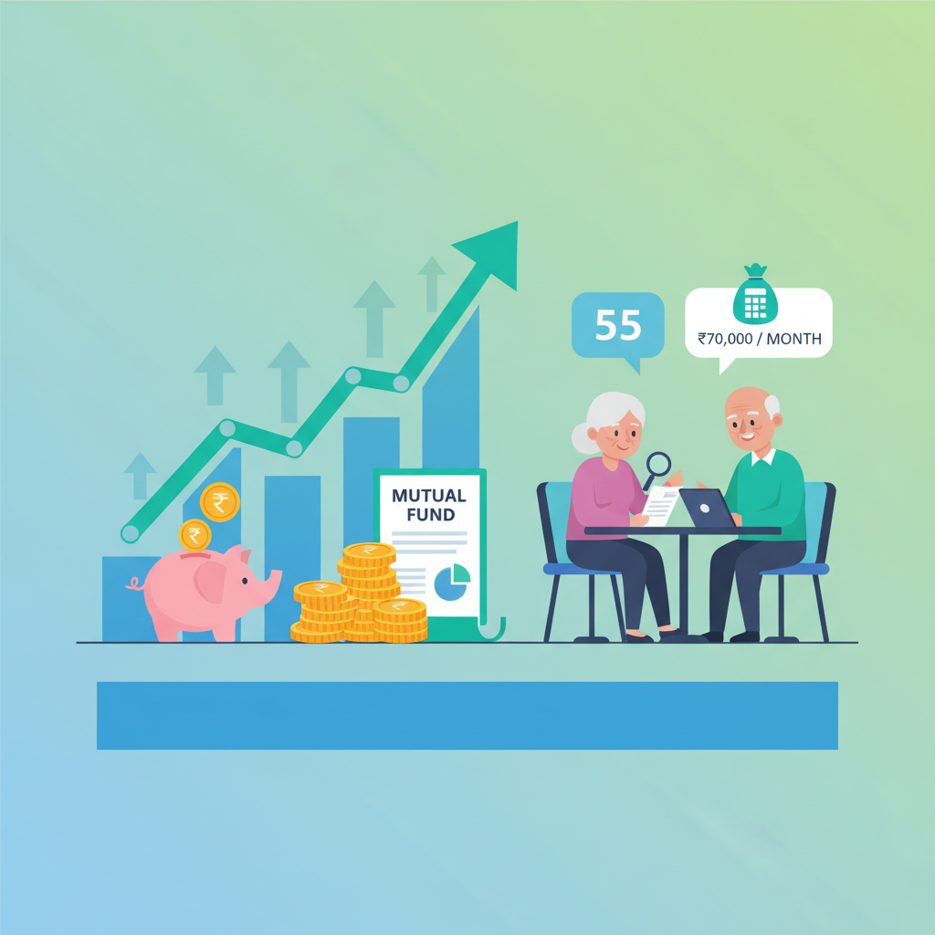 Retire at 55: Use SIP Calculator for ₹70,000/Month Pension Goal
