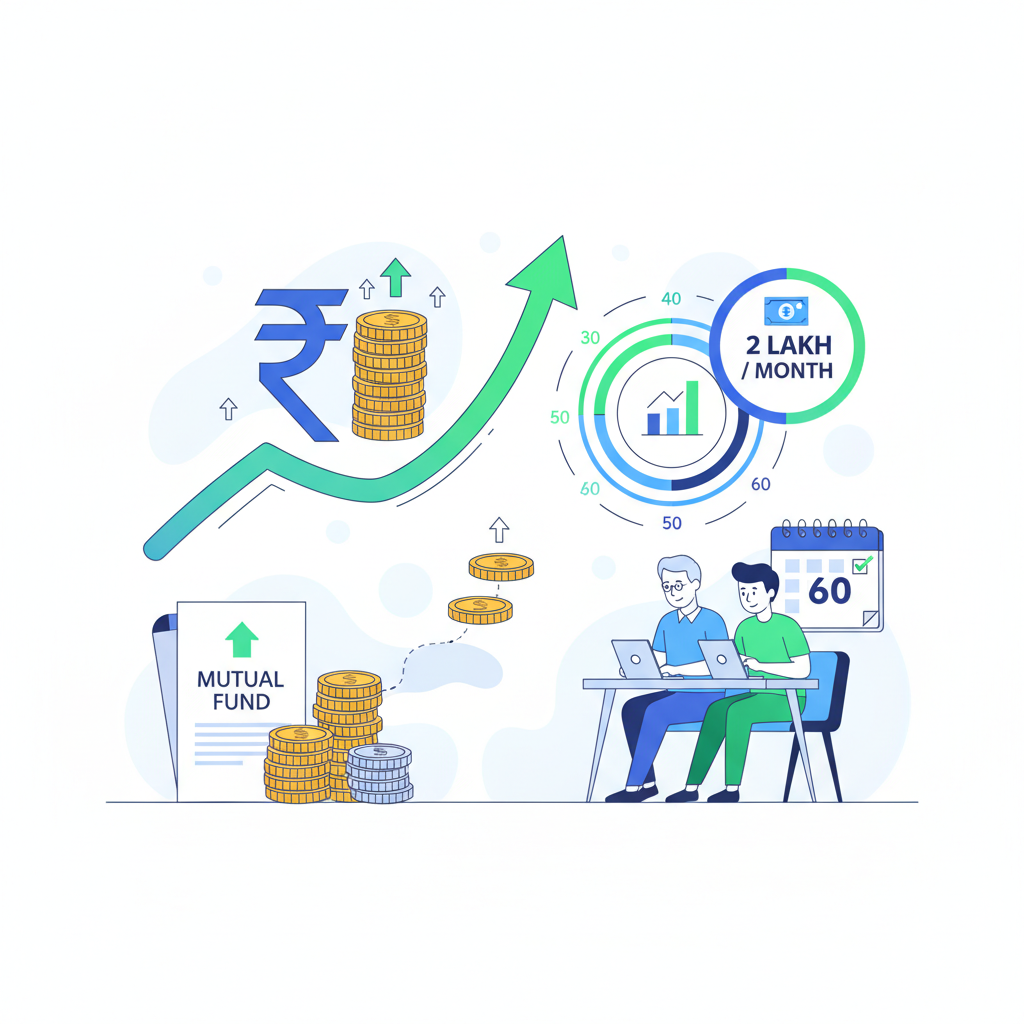 Retire at 60 with ₹2 Lakh Monthly Income: Step-Up SIP Calculator