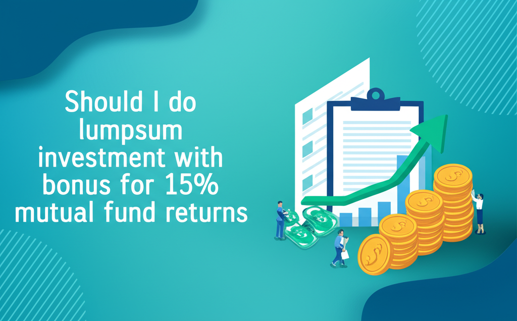 Should I do lumpsum investment with bonus for 15% mutual fund returns?