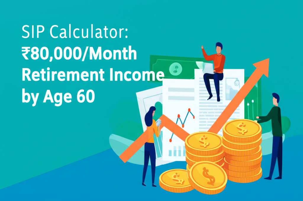 SIP Calculator: ₹80,000/Month Retirement Income by Age 60