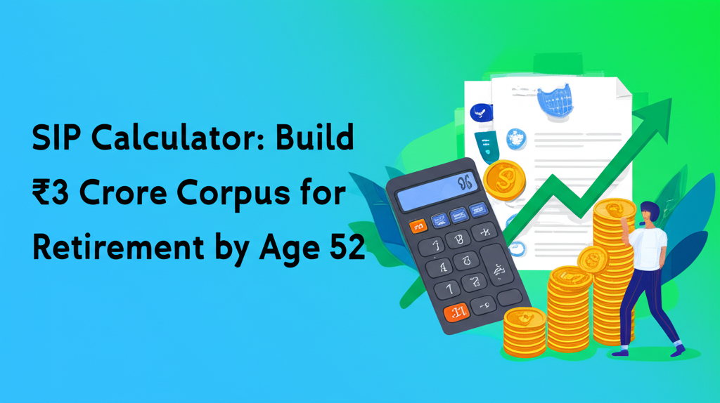 SIP Calculator: Build ₹3 Crore Corpus for Retirement by Age 52