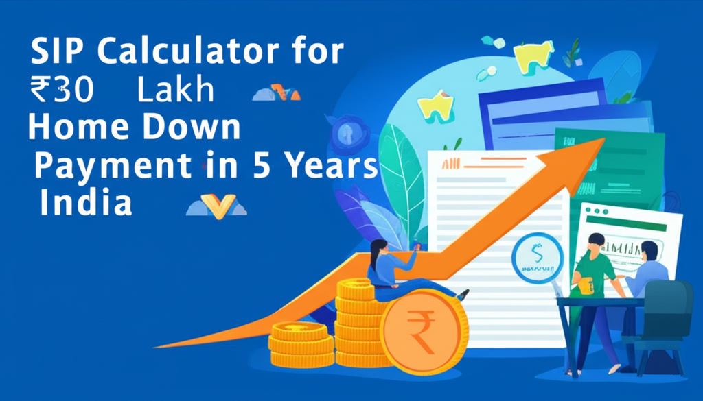 SIP Calculator for ₹30 Lakh Home Down Payment in 5 Years, India