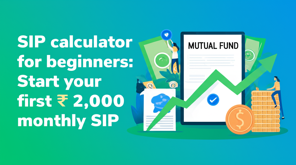 SIP calculator for beginners: Start your first ₹2,000 monthly SIP.