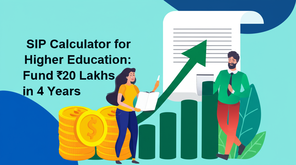SIP Calculator for Higher Education: Fund ₹20 Lakhs in 4 Years.