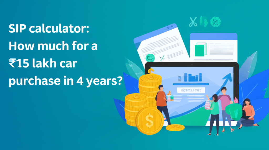 SIP calculator: How much for a ₹15 lakh car purchase in 4 years?