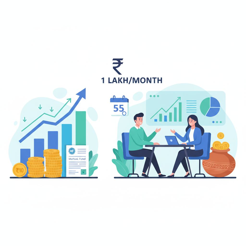 SIP Calculator: How Much to Invest for ₹1 Lakh Monthly Pension at 55?