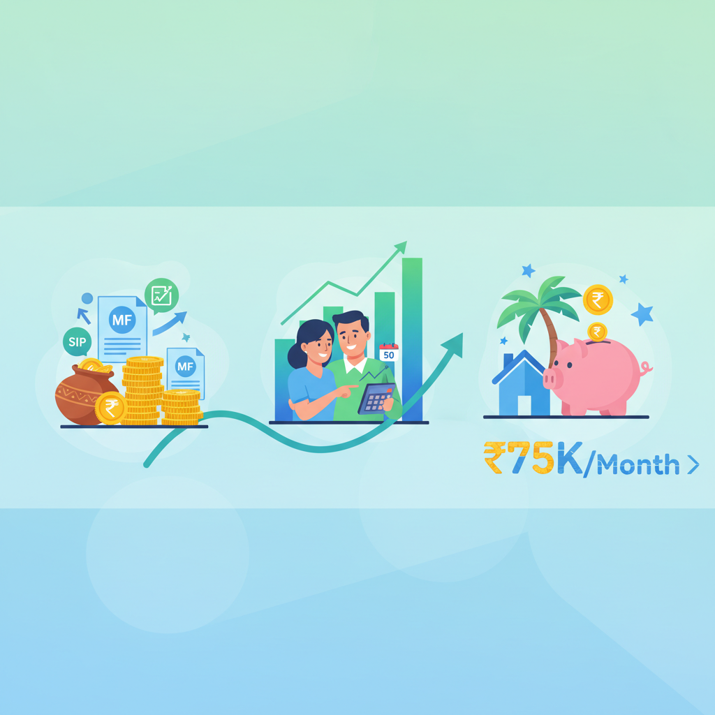 SIP Calculator: How Much to Retire at 50 with ₹75K/Month?