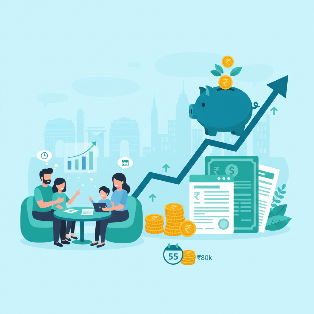 SIP Calculator India: How much for ₹80k monthly retirement by 55?