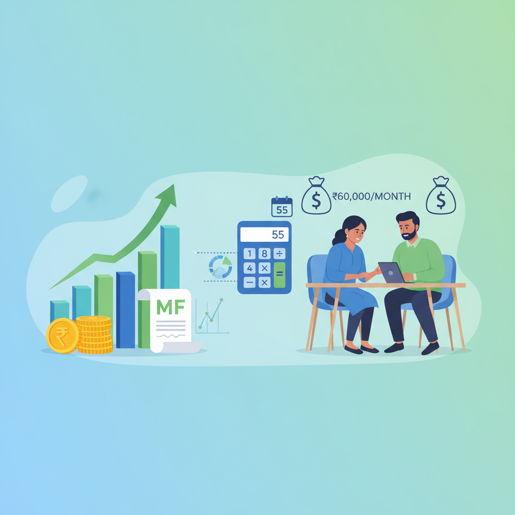 SIP Calculator: Plan Retirement at 55 for ₹60,000 Monthly Income