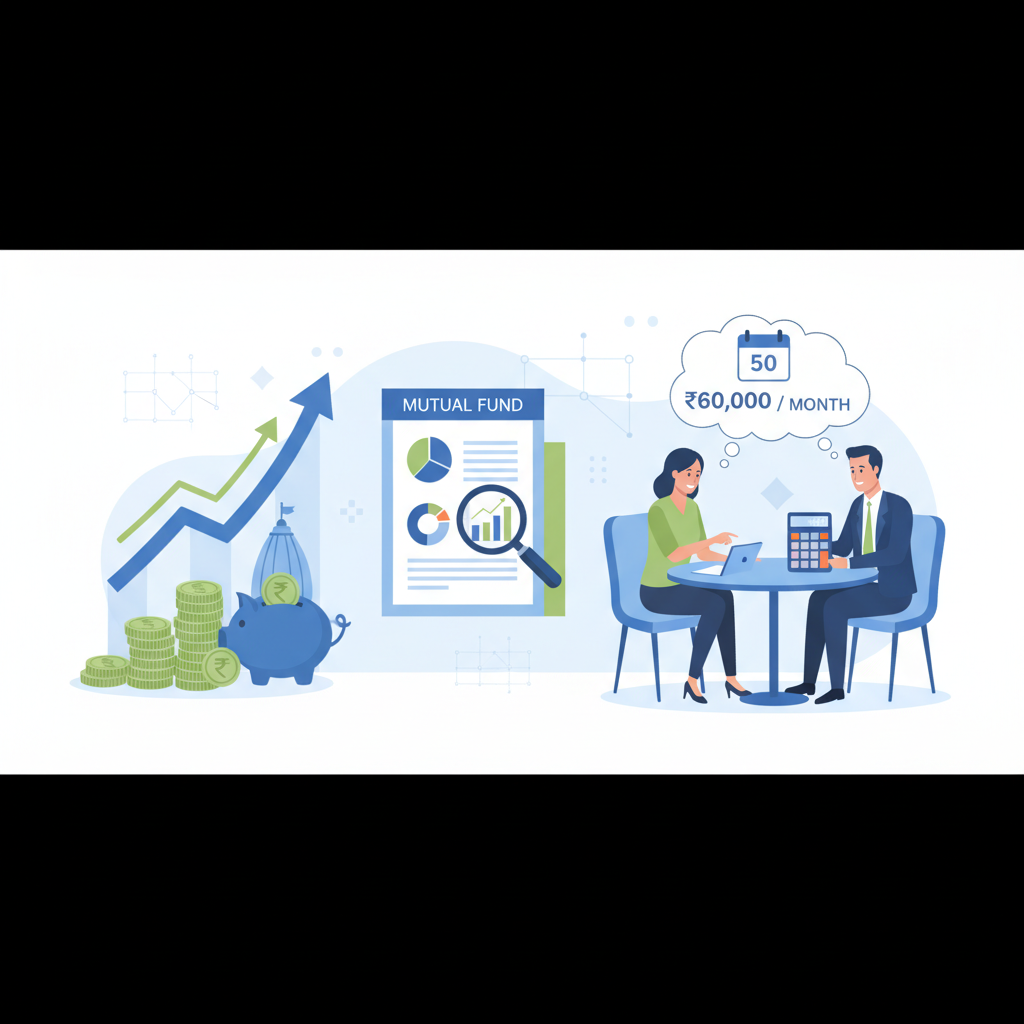 SIP Calculator: Retire at 50 with ₹60,000/month? Find your SIP.