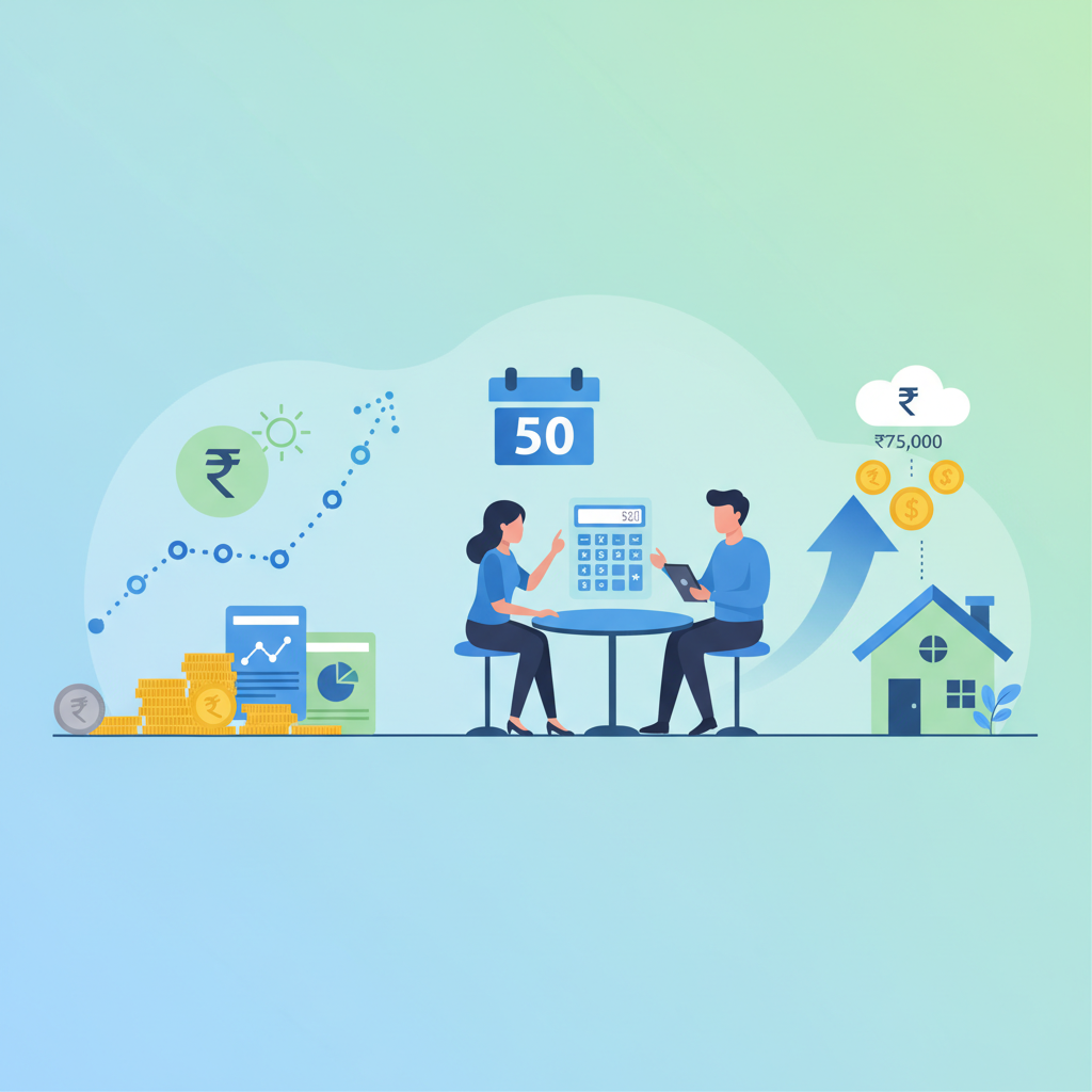 SIP Calculator: Retire at 50 with ₹75,000/Month Income in India?