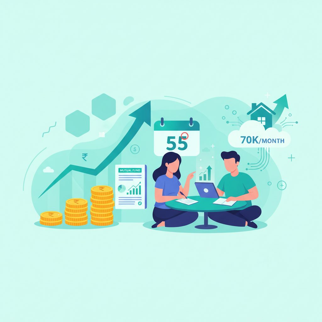 SIP Calculator: Retire at 55 with ₹70k/Month Income in India?