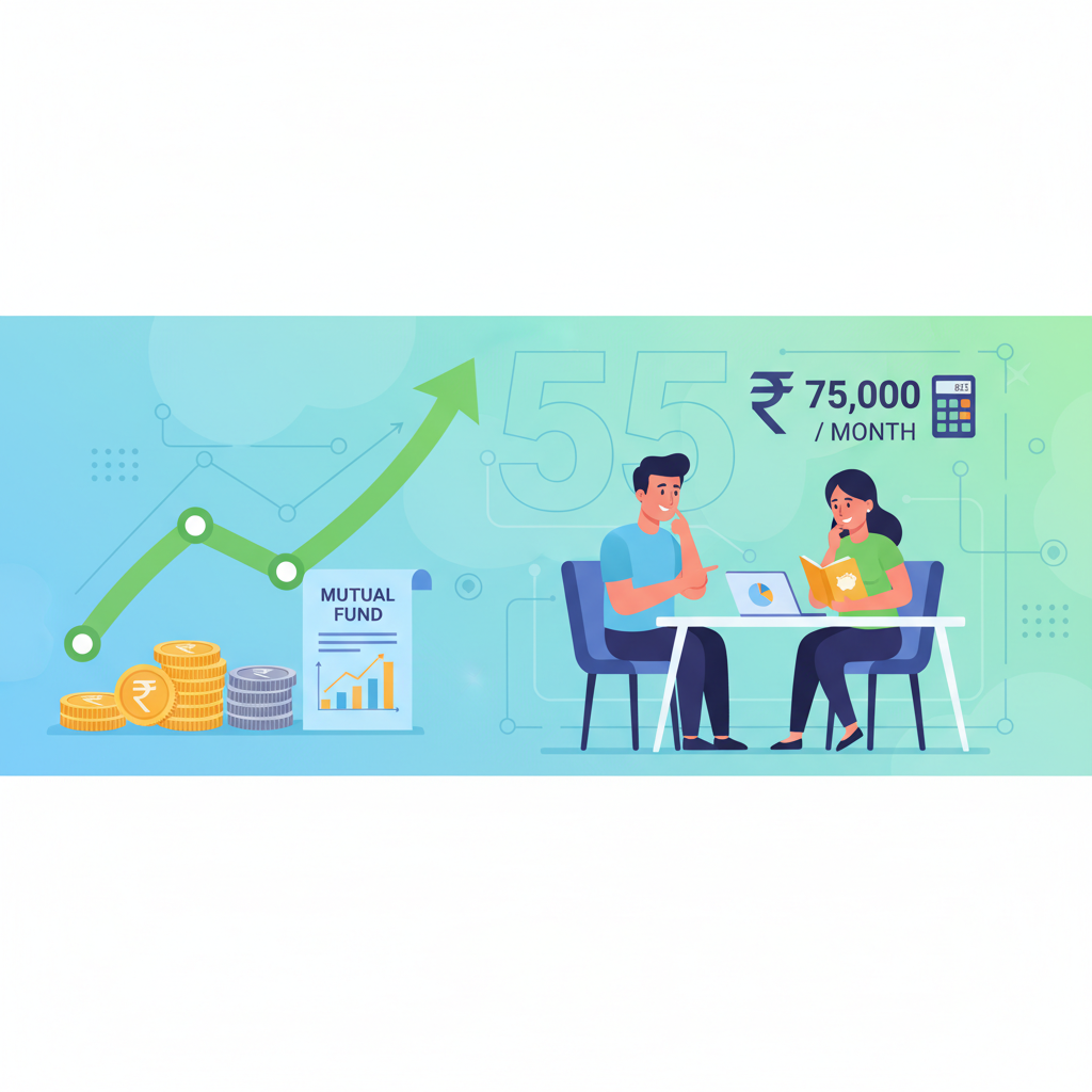 SIP calculator: Retire at 55 with ₹75,000/month in India?