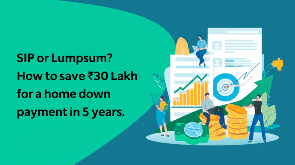 SIP or Lumpsum? How to save ₹30 Lakh for a home down payment in 5 years.