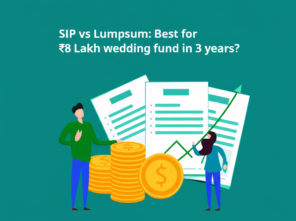 SIP vs Lumpsum: Best for ₹8 Lakh wedding fund in 3 years?