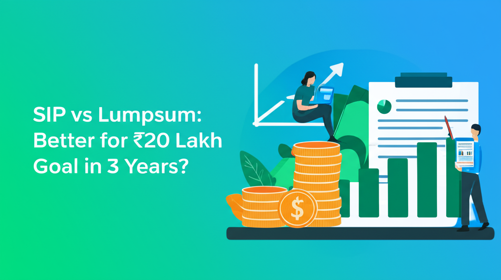 SIP vs Lumpsum: Better for ₹20 Lakh Goal in 3 Years?