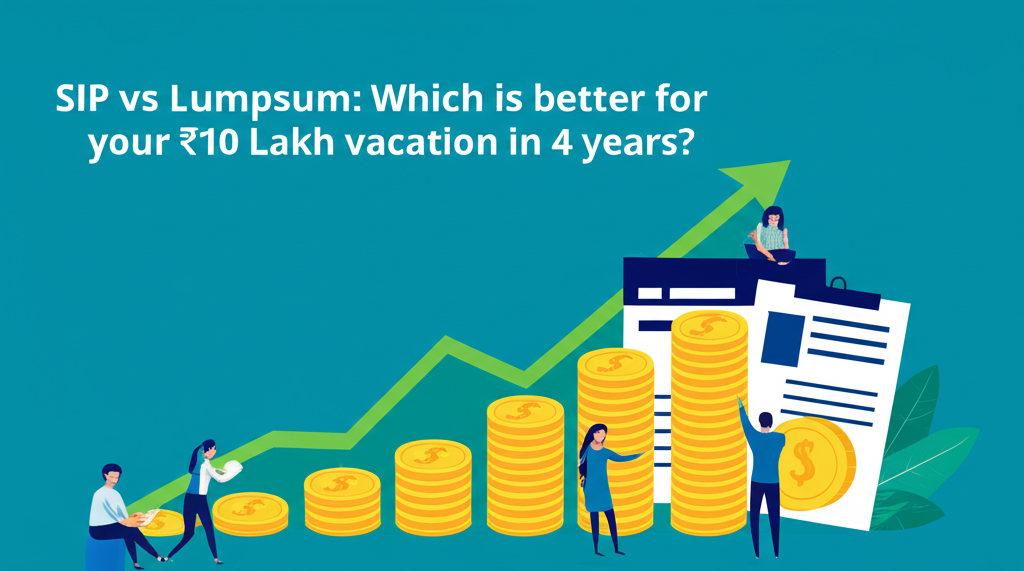 SIP vs Lumpsum: Which is better for your ₹10 Lakh vacation in 4 years?