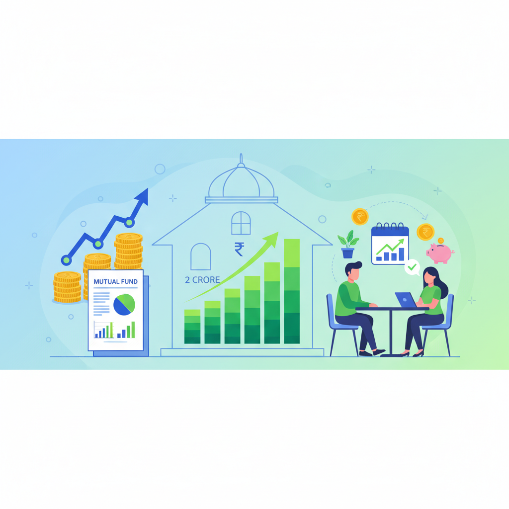 Step Up SIP Calculator for a ₹2 Crore House Down Payment in Varanasi.