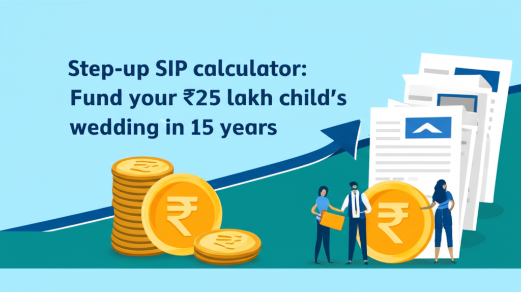 Step-Up SIP calculator: Fund your ₹25 lakh child's wedding in 15 years