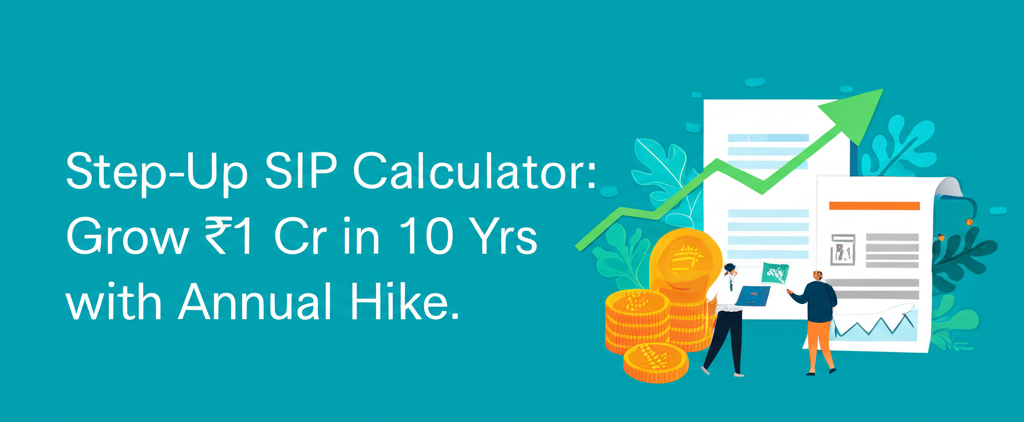 Step-Up SIP Calculator: Grow ₹1 Cr in 10 Yrs with Annual Hike.
