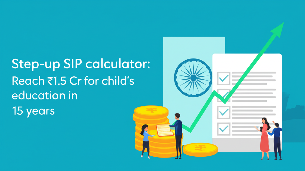 Step-up SIP calculator: Reach ₹1.5 Cr for child's education in 15 years