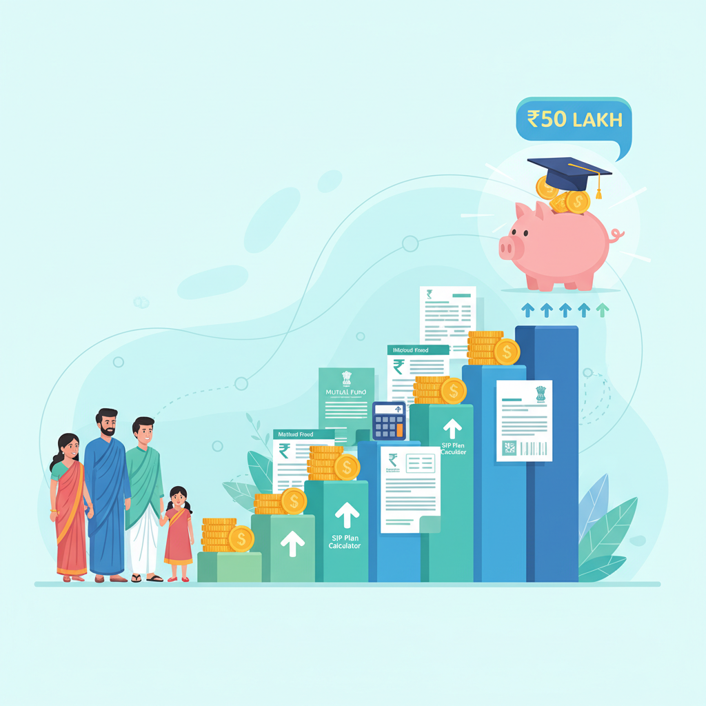 Step Up SIP for Child Education: Build a ₹50 Lakh Corpus Smartly | SIP Plan Calculator