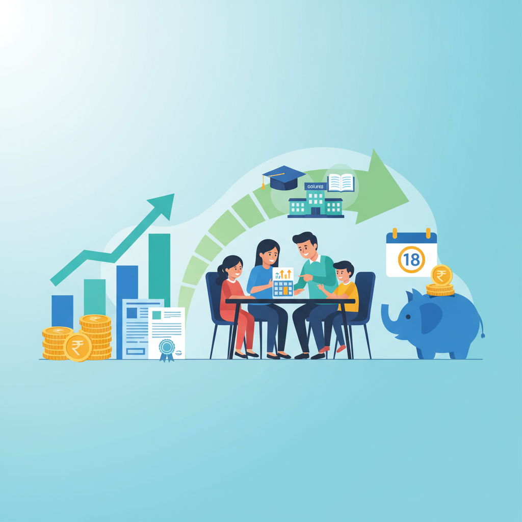 Step Up SIP for Child's Education: Plan ₹50 Lakhs by Age 18 | SIP Plan Calculator