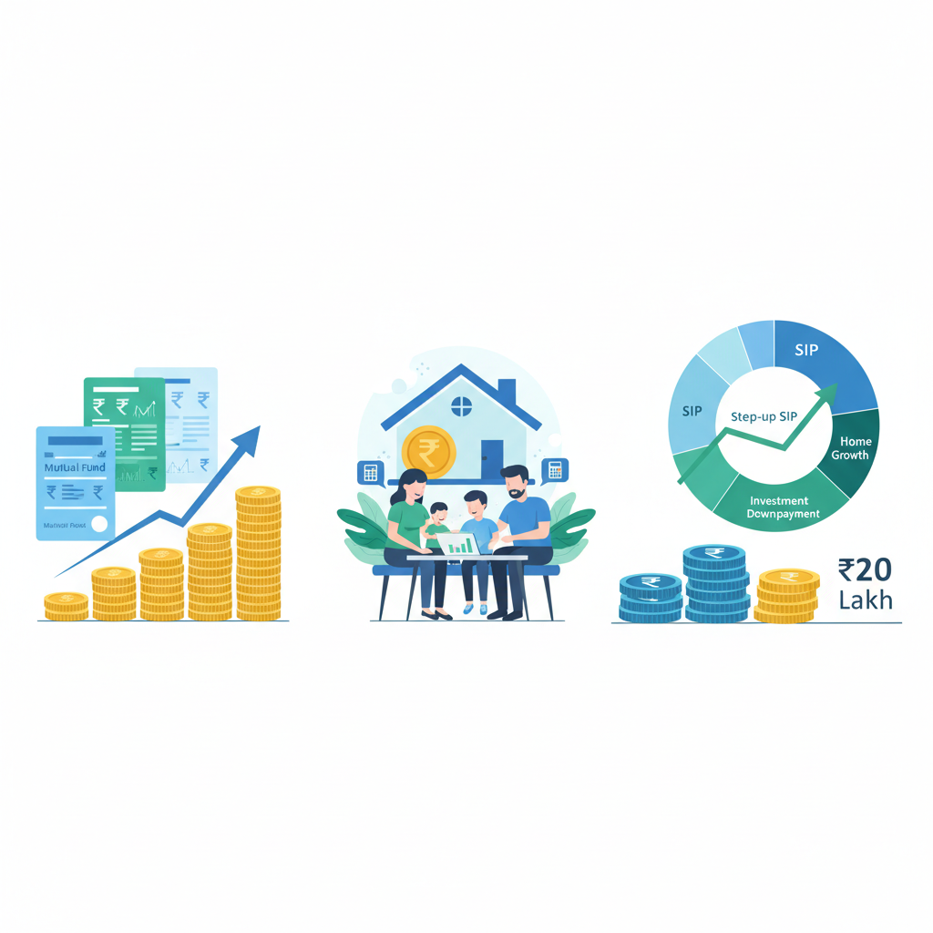 Step-up SIP for home down payment: How much to save for ₹20 Lakh? | SIP Plan Calculator