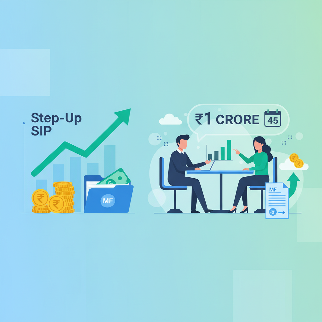 Step-Up SIP: How to Reach ₹1 Crore Mutual Fund Returns by 45?