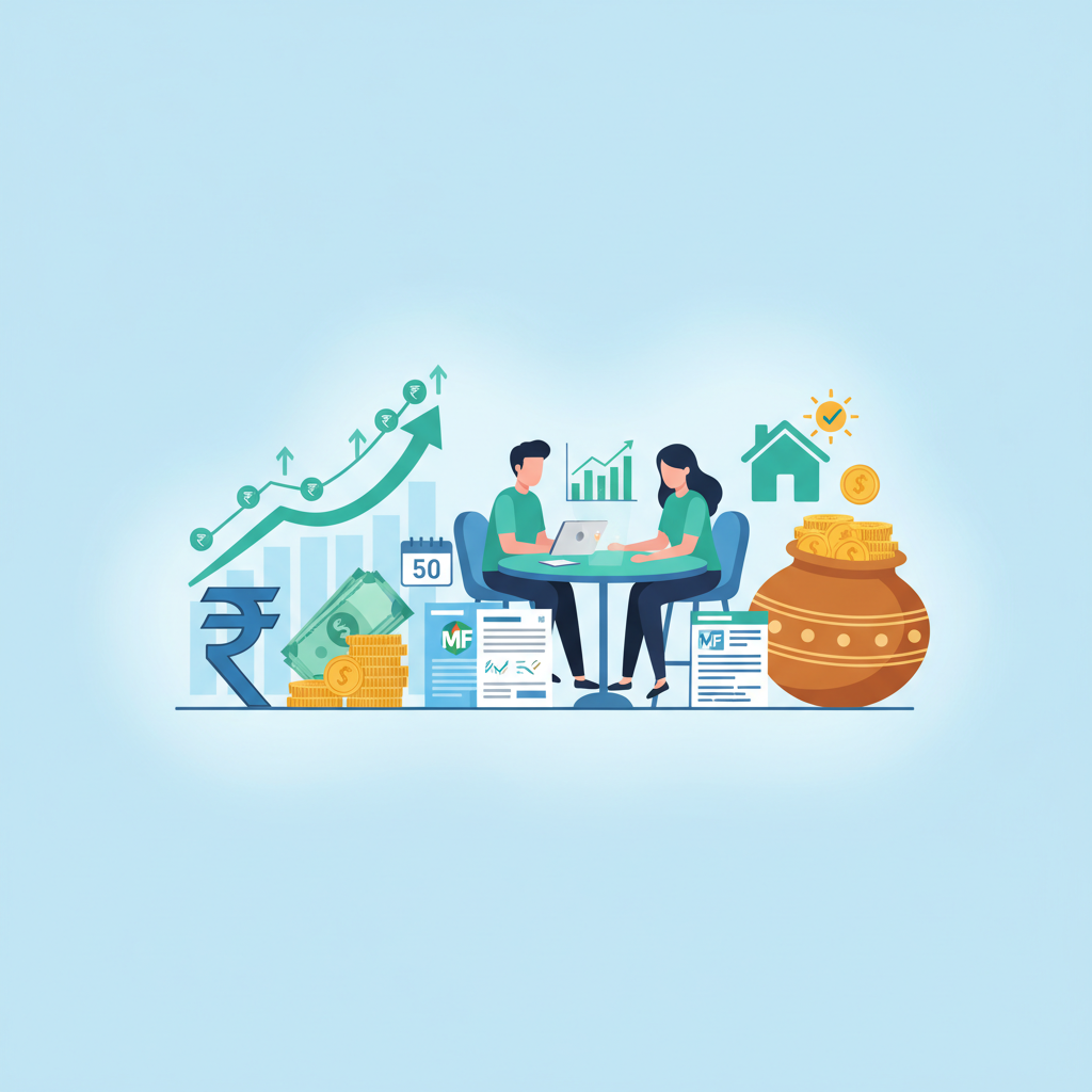 Use our SIP calculator: Retire at 50 with ₹75,000/month in India.