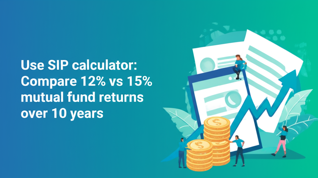 Use SIP calculator: Compare 12% vs 15% mutual fund returns over 10 years