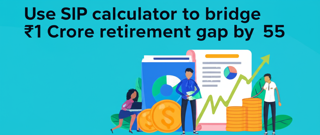 Use SIP calculator to bridge ₹1 Crore retirement gap by 55