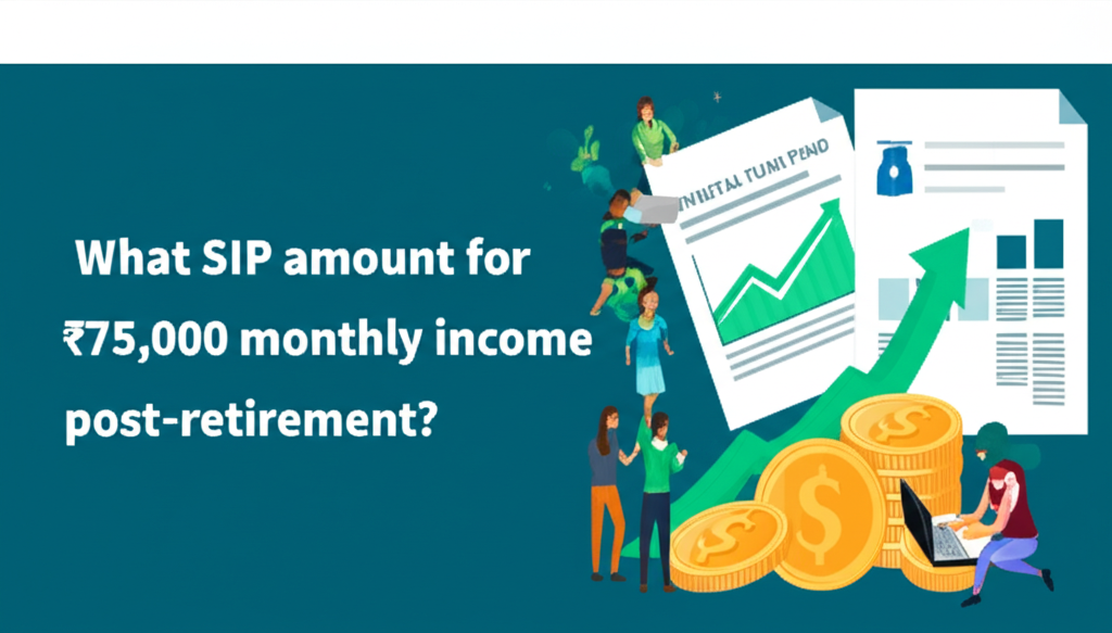 What SIP amount for ₹75,000 monthly income post-retirement?