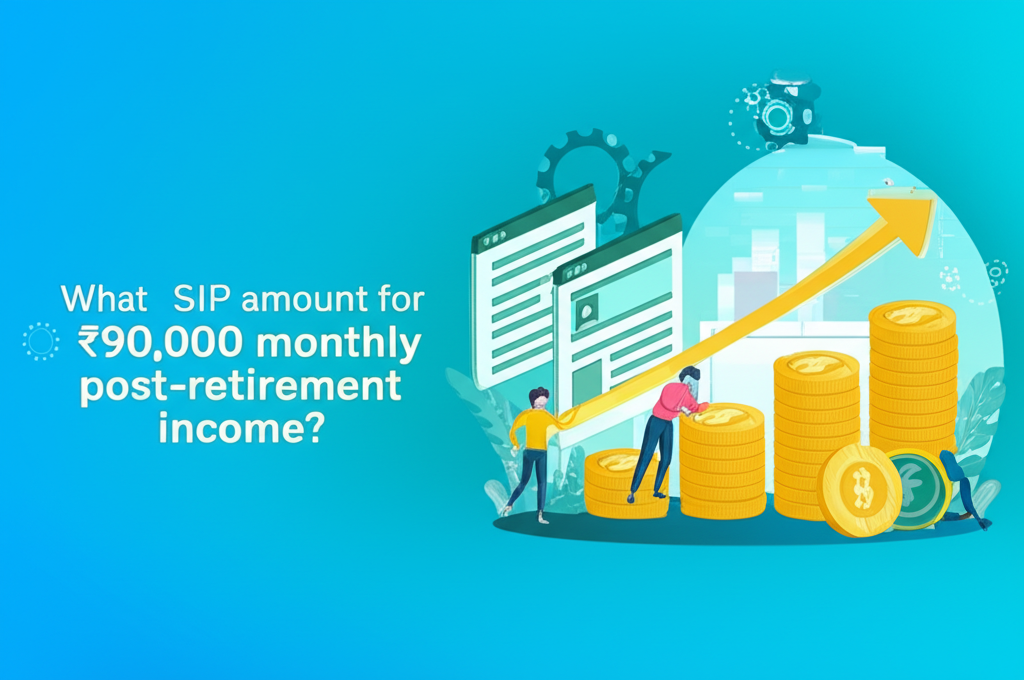 What SIP amount for ₹90,000 monthly post-retirement income?