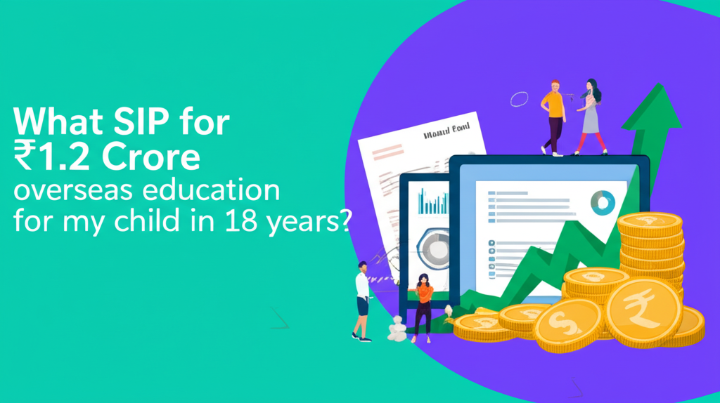 What SIP for ₹1.2 Crore overseas education for my child in 18 years?