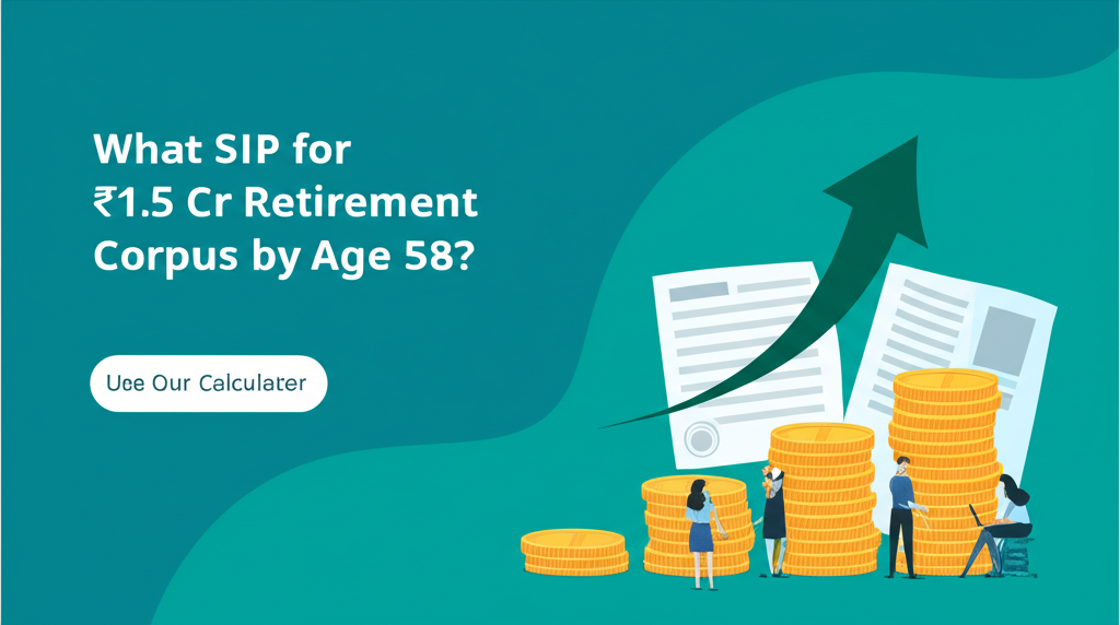 What SIP for ₹1.5 Cr Retirement Corpus by Age 58? Use Our Calculator