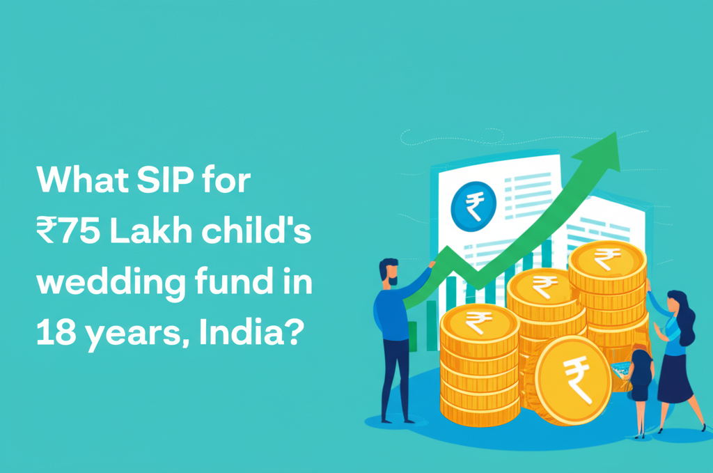 What SIP for ₹75 Lakh child's wedding fund in 18 years, India?