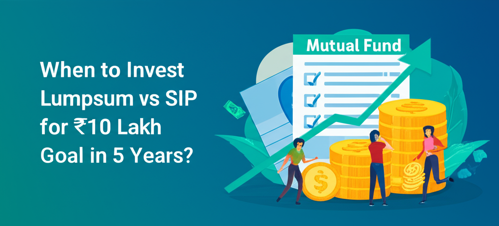 When to Invest Lumpsum vs SIP for ₹10 Lakh Goal in 5 Years?
