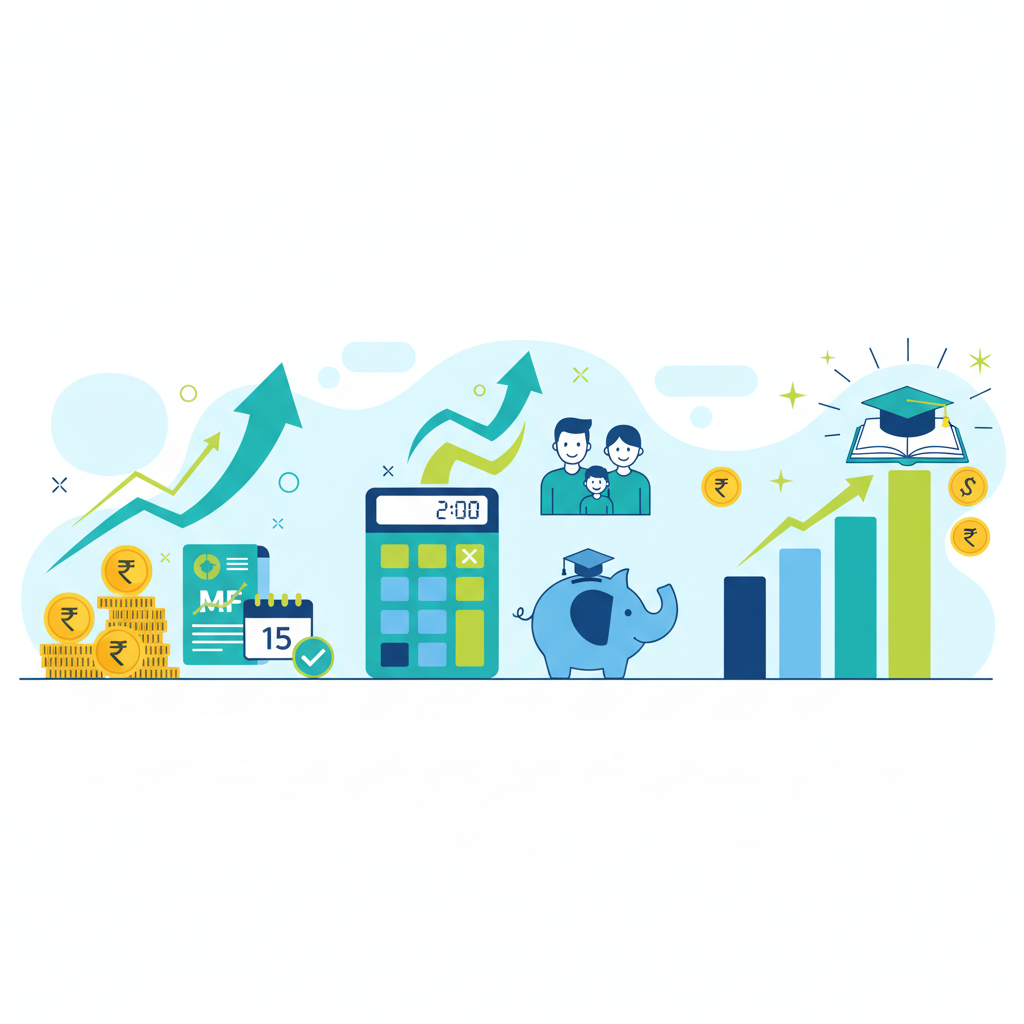 15 साल में बच्चे की पढ़ाई के लिए SIP कैलकुलेटर कैसे उपयोग करें?