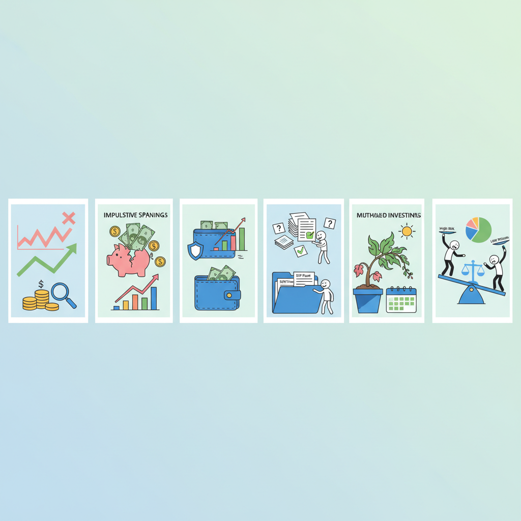 म्युचुअल फंड निवेश की 5 आम गलतियाँ जिनसे आपको बचना चाहिए। | SIP Plan Calculator