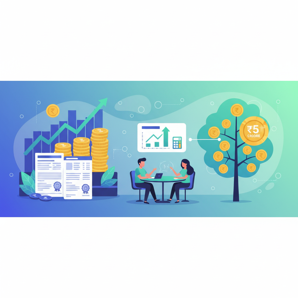 ₹5 करोड़ रिटायरमेंट के लिए SIP कैलकुलेटर से जानें कितनी SIP करें।