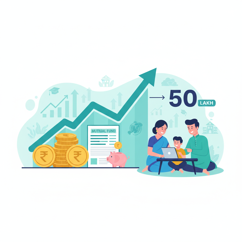 बच्चे की कॉलेज शिक्षा के लिए ₹50 लाख का लक्ष्य: कितनी SIP करें?