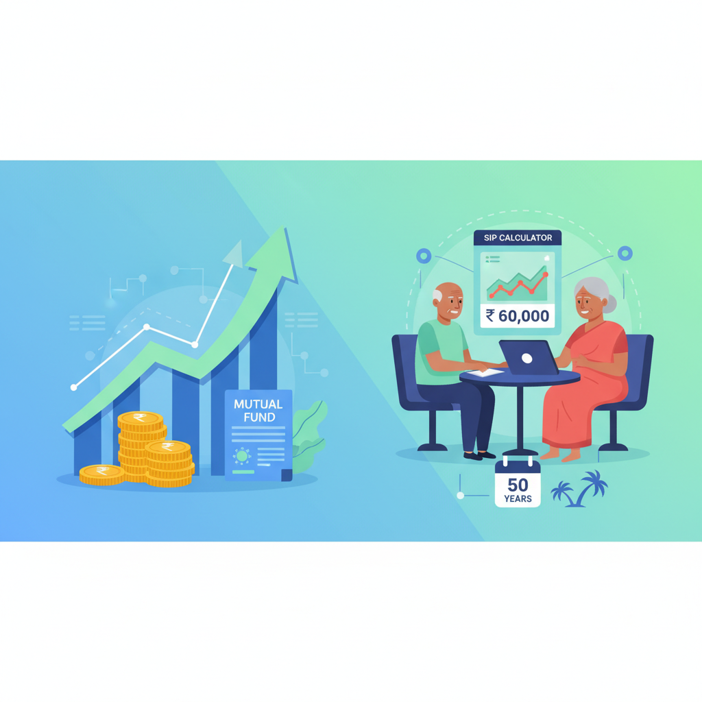 50 की उम्र में रिटायरमेंट? SIP कैलकुलेटर से पाएं ₹60,000 मासिक पेंशन।